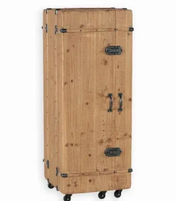 Armoire-bar sapin massif WELLWOOD