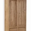 Armoire frêne massif 2 portes coulissantes HARTFORD