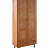 Armoire teck massif CARAWA 2 portes 2 tiroirs