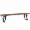 Banc sapin massif & métal WESTMOUNT