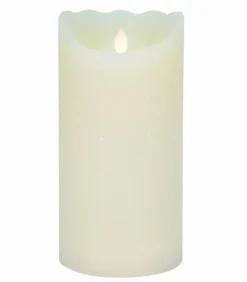 Bougie LED cylindrique ivoire Ø 10 cm