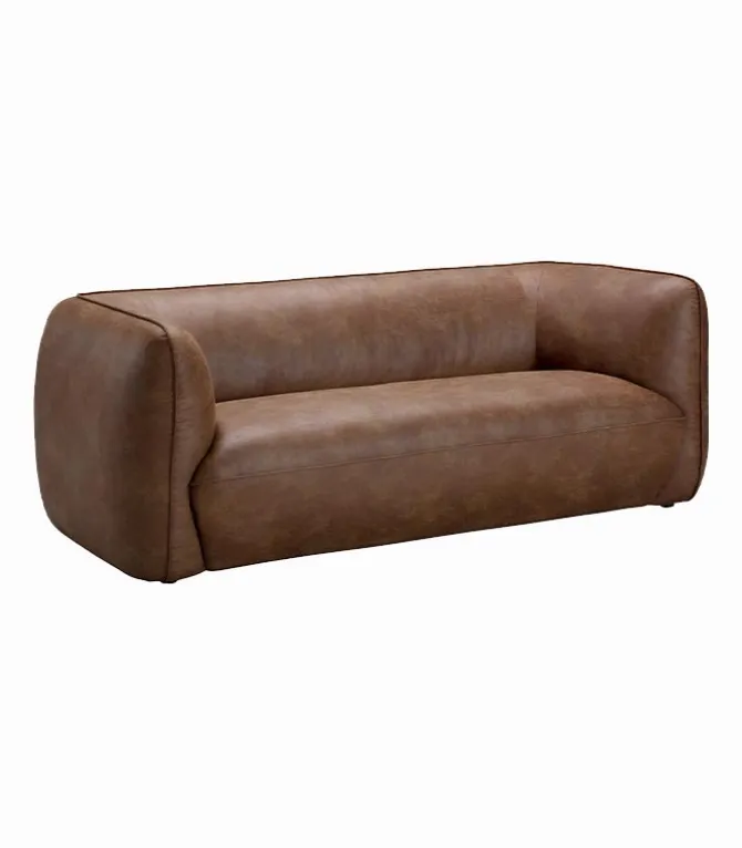 Canapé WALNEY cognac L 210 cm
