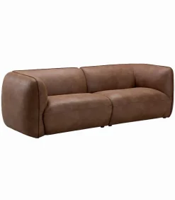 Canapé WALNEY cognac L 247 cm