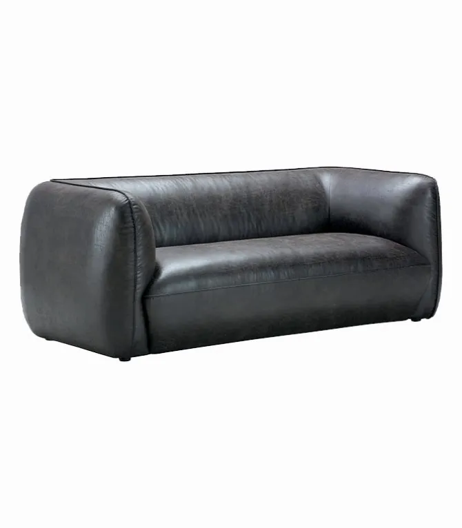 Canapé WALNEY havane foncé L 210 cm