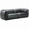 Canapé WALNEY havane foncé L 247 cm