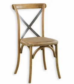 Chaise BISTROT empilable assise rotin