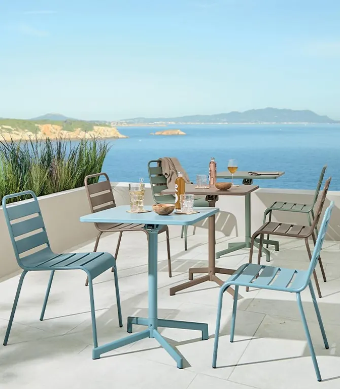 Chaise de jardin empilable HURON