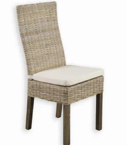 Chaise kubu blanchi IOLA