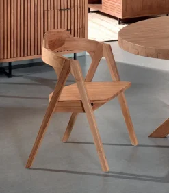 Chaise teck massif BENDI