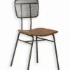 Chaise teck & métal GADO