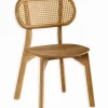 Chaise teck & rotin SOLANA