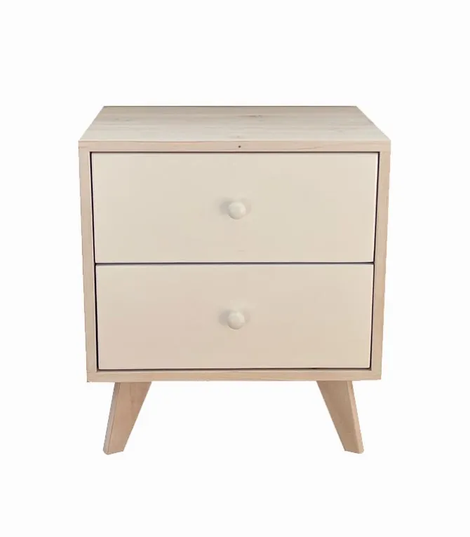 Commode déco 2 tiroirs LOGAN