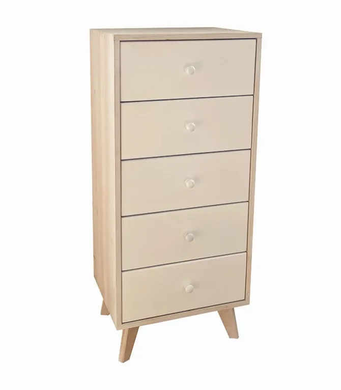 Commode déco 5 tiroirs LOGAN