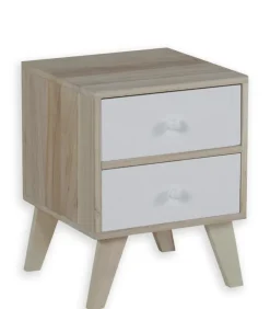 Commode déco 2 tiroirs OSLO