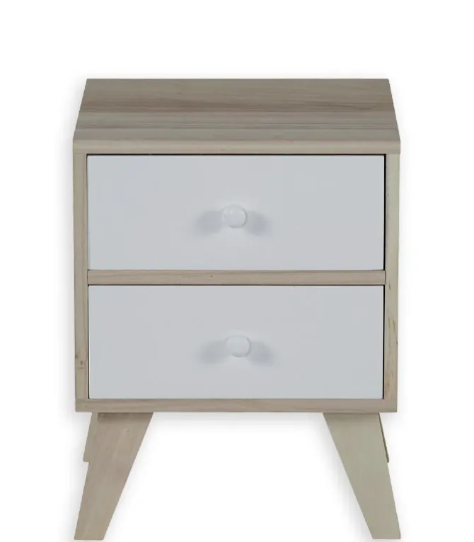 Commode déco 2 tiroirs OSLO