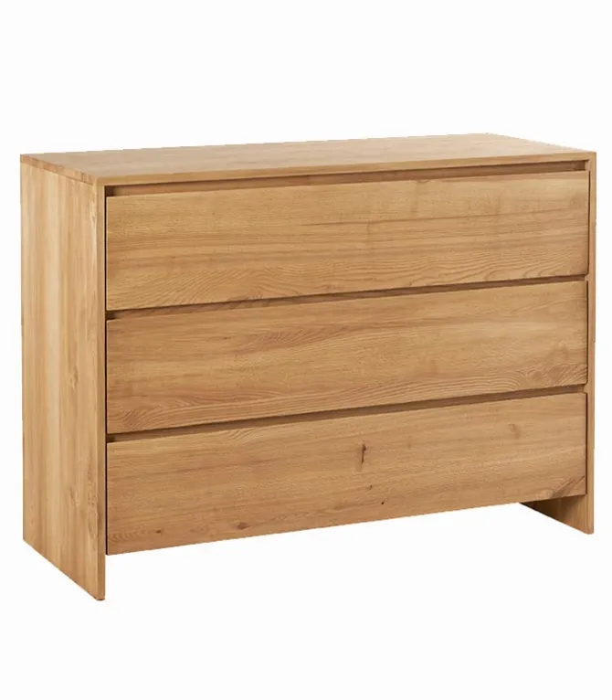 Commode frêne massif 3 tiroirs HARTFORD