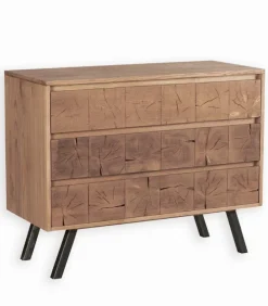 Commode frêne massif 3 tiroirs OREGON