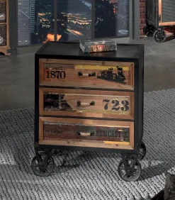 Commode rétro WENDY sur roulettes