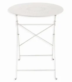 Ensemble pliant table jardin ronde + 2 chaises de jardin HOLI