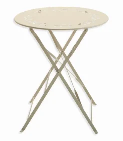 Ensemble pliant table jardin ronde + 2 chaises de jardin SUMMER