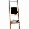 Etagère porte-serviettes 4 niveaux en bambou