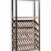 Etagère range-bouteilles VINO en bois et métal