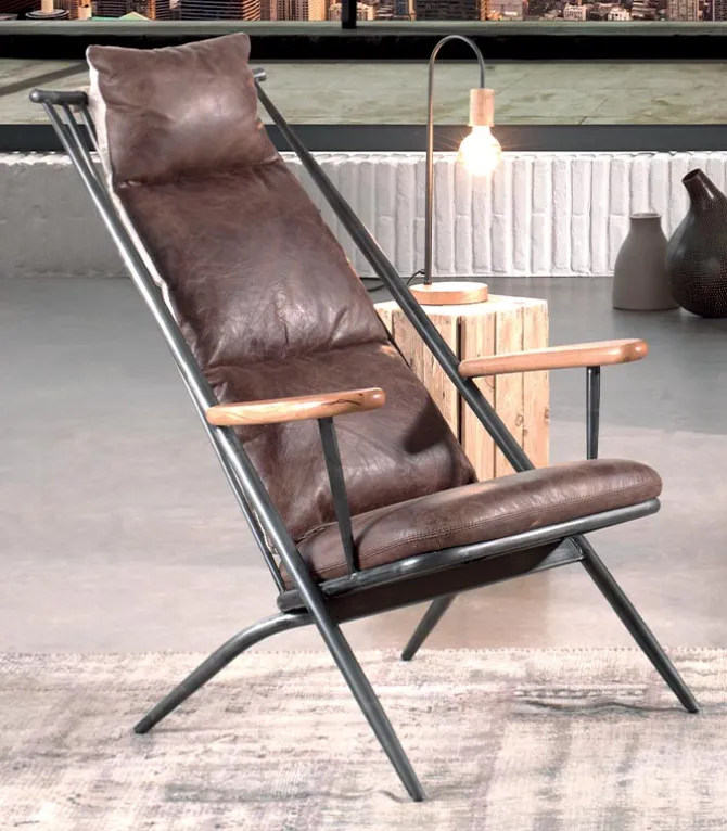 Fauteuil cuir KITEN