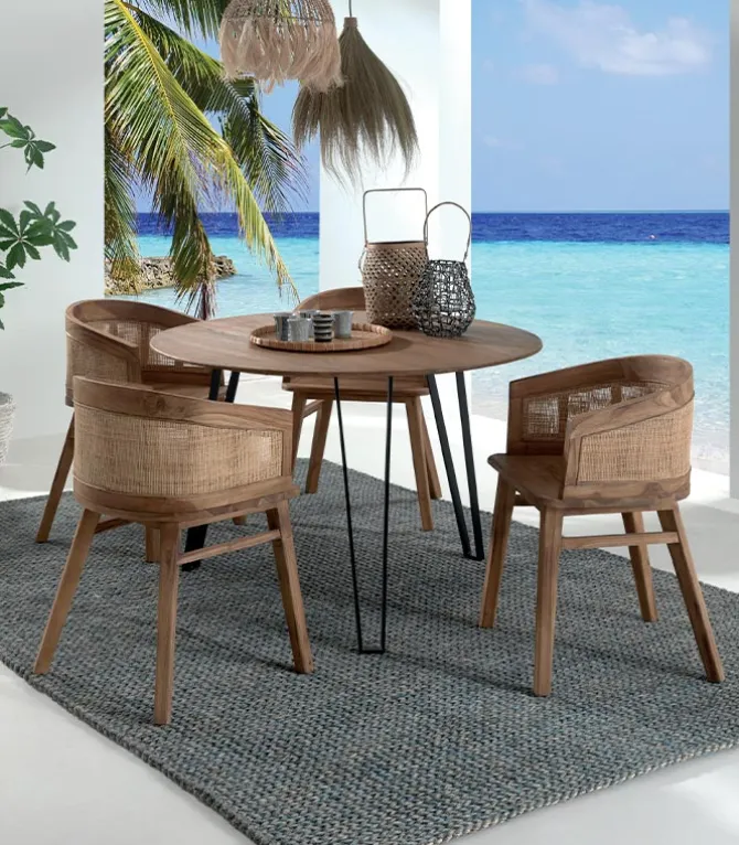 Fauteuil teck recyclé ELWOOD