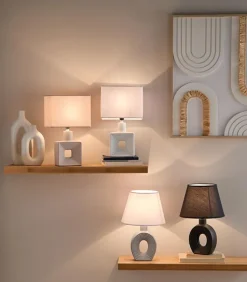 Lampe céramique grise GALA