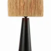 Lampe naturelle céramique et raphia SANTI
