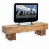 Meuble TV pin massif ciré POUTRE