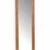 Miroir long encadrement chêne