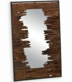 Miroir teck recyclé NATURE