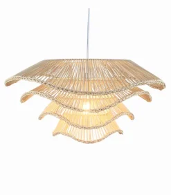 Suspension naturelle rotin MULTI-NIVEAUX Ø 60 cm