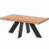 Table basse pin massif pieds métal HJALMER