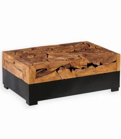 Table basse racine de teck et métal AYUNG