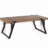 Table basse sapin massif et fer vieilli WESTMOUNT