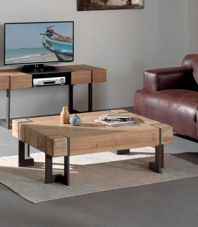 Table basse sapin massif L 120 cm FABRIK
