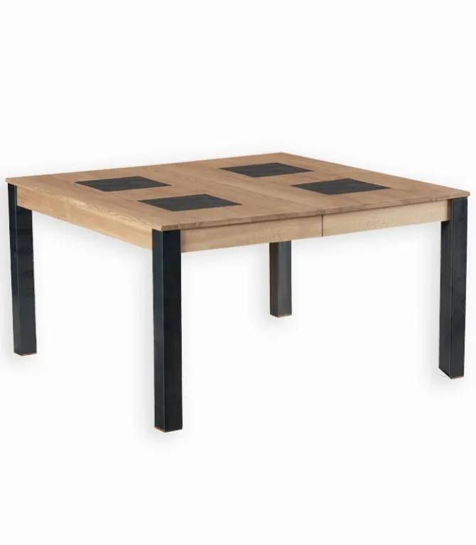 Table carrée frêne massif PIER