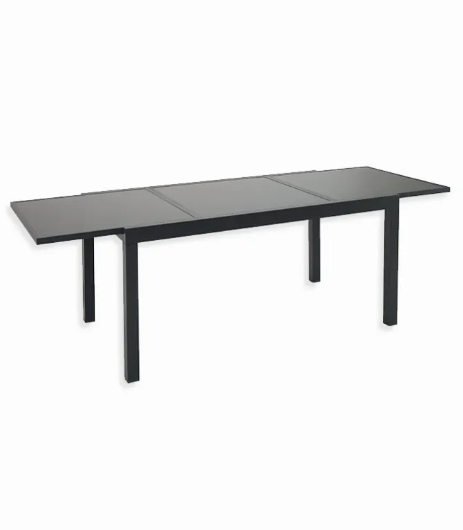 Table de jardin extensible alu gris PAGAI