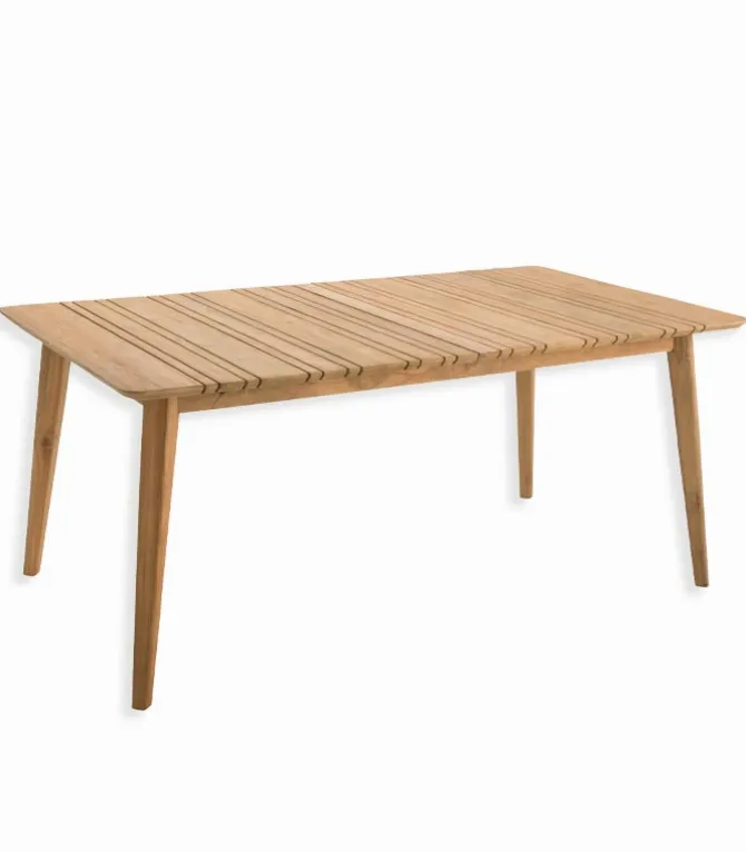 Table de jardin rectangulaire en teck FEROE