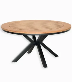 Table de jardin ronde en teck MARIWA