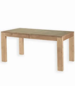 Table pin massif ciré MOVING + allonge
