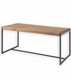 Table rectangulaire teck et métal BROWTON