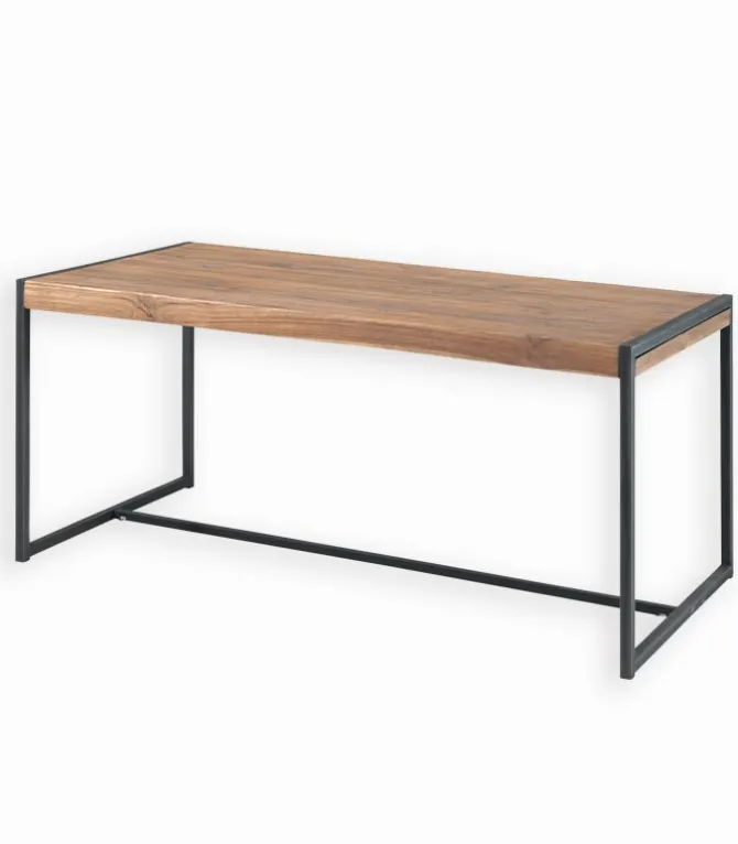 Table rectangulaire teck et métal BROWTON