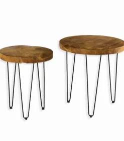 Tables basses gigogne teck Costa