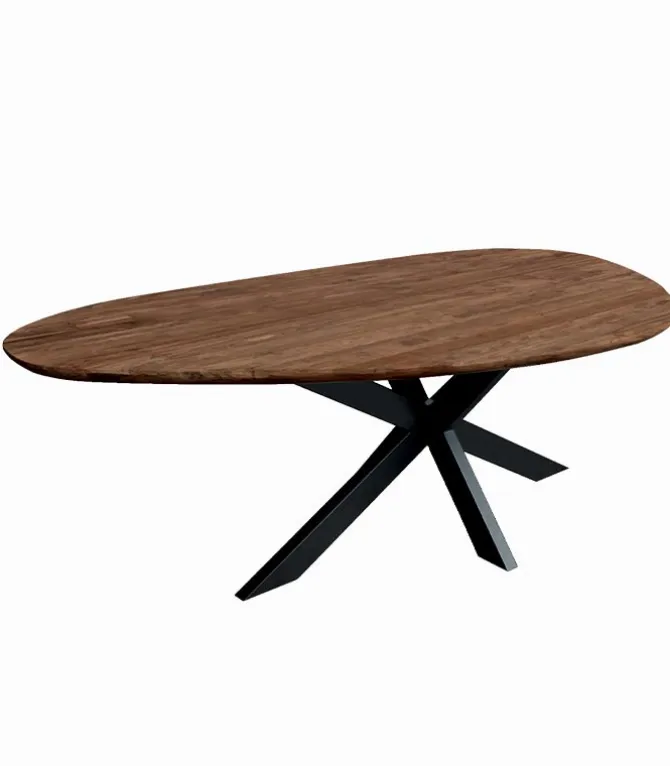 Table teck recyclé BORNEO L 220 cm